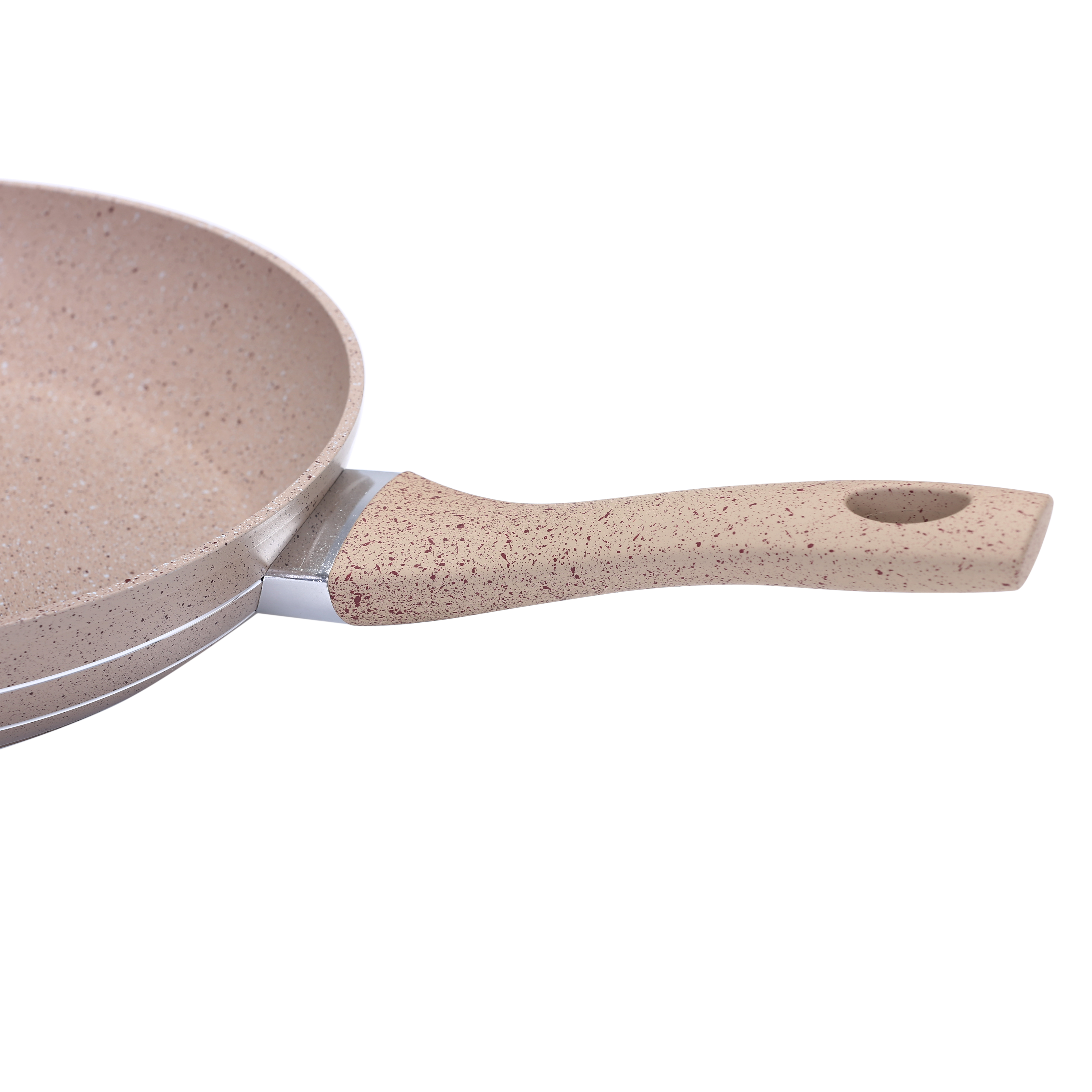 JUST PERFECTO Non-Stick Granite Saucepan with Lid 18cm/1.8L (Beige)