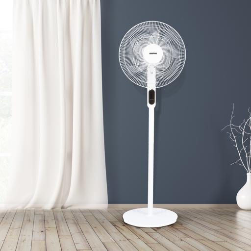 display image 5 for product Smart Stand Fan, Wi-Fi, Bluetooth & Oscillation, GF21159 | 9hrs Timer | 5 Blade Design | 3 Speed Control | Full Copper Motor | Strong Safety Protection | Ideal for Home & Office