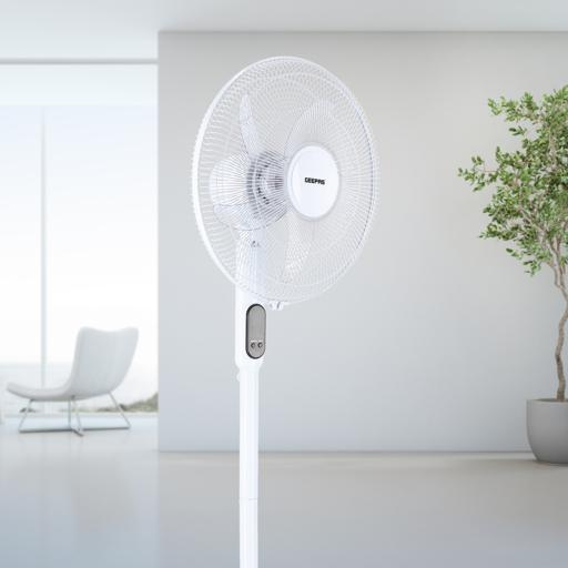 display image 3 for product Smart Stand Fan, Wi-Fi, Bluetooth & Oscillation, GF21159 | 9hrs Timer | 5 Blade Design | 3 Speed Control | Full Copper Motor | Strong Safety Protection | Ideal for Home & Office