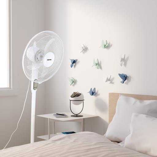 display image 6 for product Smart Stand Fan, Wi-Fi, Bluetooth & Oscillation, GF21159 | 9hrs Timer | 5 Blade Design | 3 Speed Control | Full Copper Motor | Strong Safety Protection | Ideal for Home & Office