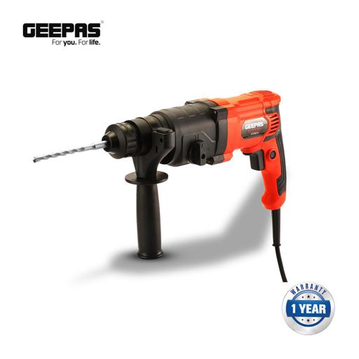 display image 1 for product Geepas 800W Rotary Hammer Electric Drill With Double Pendulum Load Bearing For Superior Impact