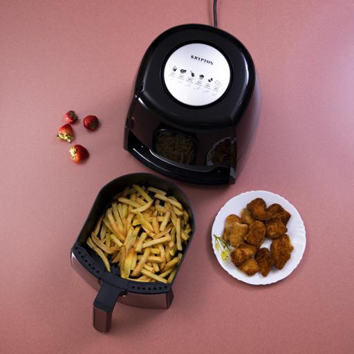 display image 4 for product Krypton KNAF6227 1500W Digital Air Fryer 3.5L - Hot Air Circulation Technology for Oil Free Low Fat Dry Fry Cooking Healthy Food - Non-Stick Basket, Overheat Protection | 2 Years Warranty