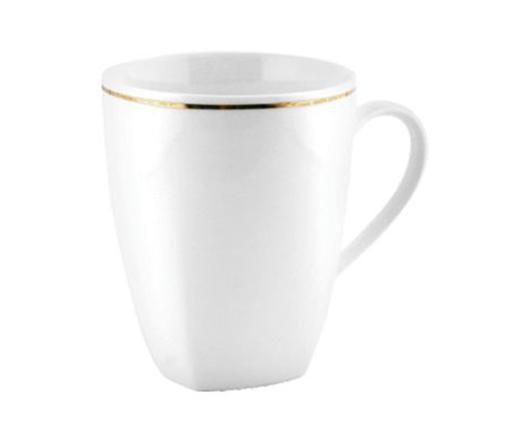 Royalford 14Oz Bone Wave Square Coffee Mug - Large Coffee & Tea Mug, Traditional Extra Large Tea Mug hero image