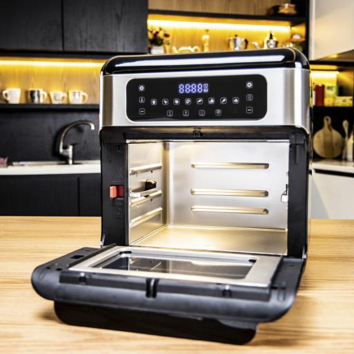 display image 7 for product Geepas 9 In 1 Air Fryer Oven 10L – 9 Preset, Toaster Oven Combo Rotisserie & Dehydrator, Oil-Free Countertop Oven with LED Digital Touchpanel, 90 min Timer | 2 Years Warranty