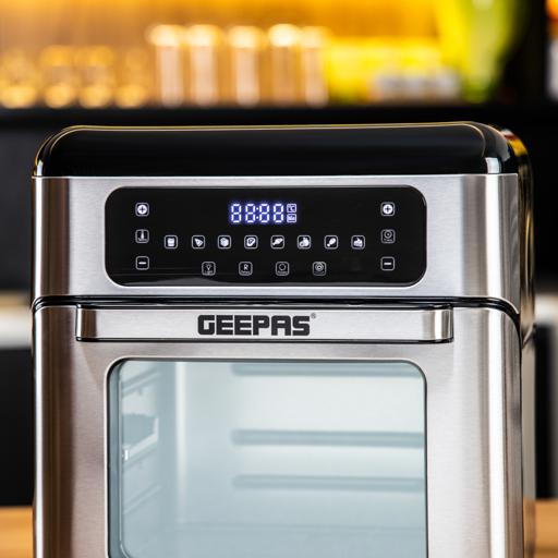 display image 4 for product Geepas 9 In 1 Air Fryer Oven 10L – 9 Preset, Toaster Oven Combo Rotisserie & Dehydrator, Oil-Free Countertop Oven with LED Digital Touchpanel, 90 min Timer | 2 Years Warranty