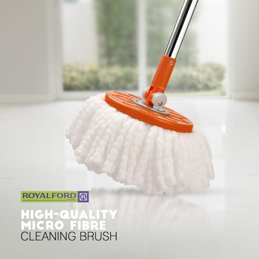 display image 6 for product Spin Easy Mop with Bucket, Adjustable Handle, RF4238 | 360° Spinning Mop | Press Pedal & Dispenser Separates Clean and Dirty Water | Ideal for Marble, Tile, Wooden Floors & More