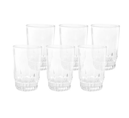 Royalford 6Oz 6Pcs Glass Tumber - Water Cup Drinking Glass hero image