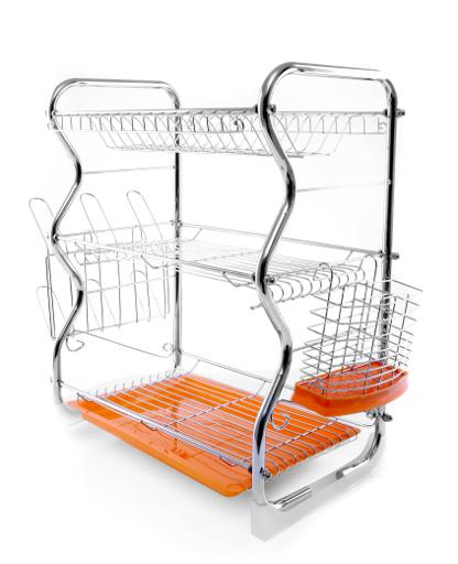Buy Royalford 3-Layer Dish Rack With Cutlery Holder - Multi-Purpose ...