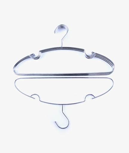 display image 4 for product 6Pcs Metal Hangers Set, 360 Rotating Swivel Hook, RF2574 | Home Premium Coat Hangers Set for Ties | High-Quality Metal Construction | Non-Slip Design