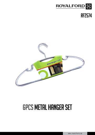 display image 10 for product 6Pcs Metal Hangers Set, 360 Rotating Swivel Hook, RF2574 | Home Premium Coat Hangers Set for Ties | High-Quality Metal Construction | Non-Slip Design