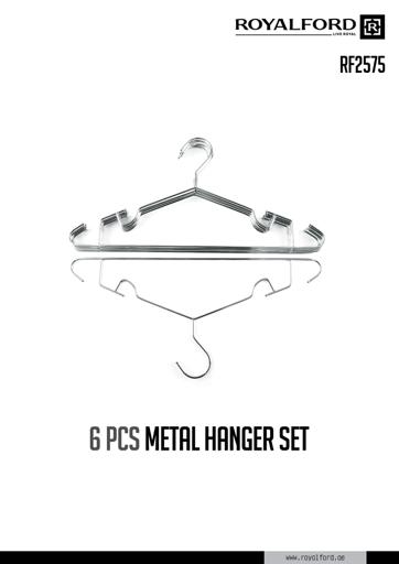 display image 9 for product 6pcs Metal Hanger Set, 360 Rotating Swivel Hook, RF2575 | Home Premium Coat Hangers Set for General Use | High-Quality Metal Construction & Non-Slip Design