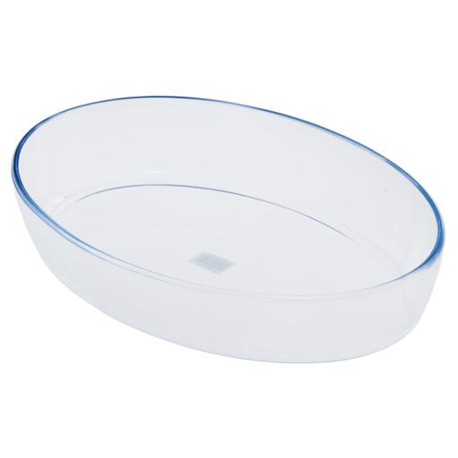 display image 0 for product Glass Oval Baking Dish, 3L