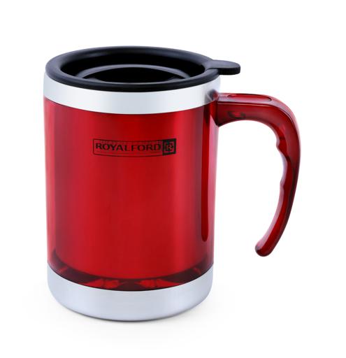 display image 0 for product Royalford 14Oz Travel Mug - Coffee Mug Tumbler With Handle With Lid Travel Friendly