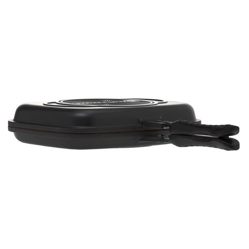 display image 8 for product Royalford Double Grill Pan, 32 Cm - Die-Cast Double Sided Non-Stick Griddle Pan - Foldable Flipping