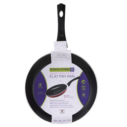 display image 10 for product 28cm Non-Stick Flat Fry Pan, Aluminium Fry Pan, RF1263FP28 | Ergonomic Handle| Dishwasher Safe | Ideal for Frying Sauteing, Stir, Frying & More