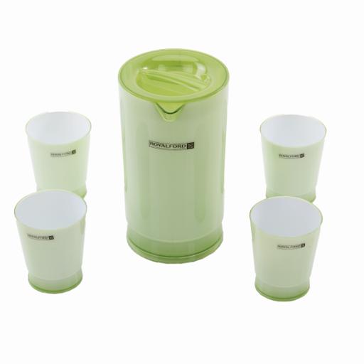 display image 7 for product Royalford Water Jug With Glasses - Bpa Free 2L Water Pitcher Jug With 4 Cups (5 Pcs)