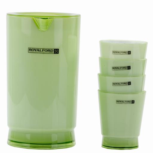display image 0 for product Royalford Water Jug With Glasses - Bpa Free 2L Water Pitcher Jug With 4 Cups (5 Pcs)