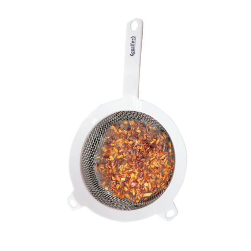 Royalford Stainless Steel Strainer With Gripped Handle, 4 Inch hero image