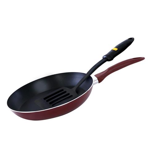 Royalford 2 Pcs Non-Stick Frying Pan 26Cm With Nylon Turner - Non -Stick 2 Layer 2.5Mm Thick hero image