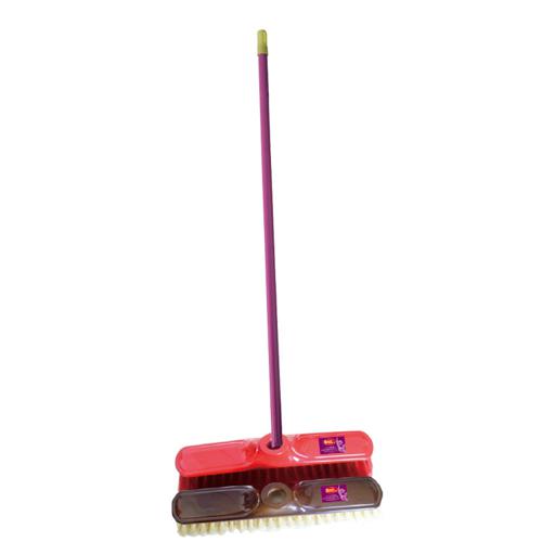 Royalford Long Floor Broom With Strong Iron Handle - Upright Long Handle Broom With Stiff Bristles hero image