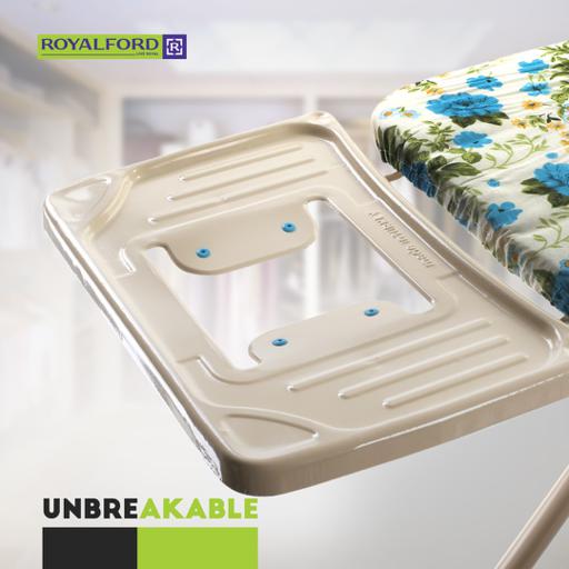 display image 4 for product Royalford Mesh Ironing Board 41X116 Cm - Portable, Steam Iron Rest, Heat Resistant Cover