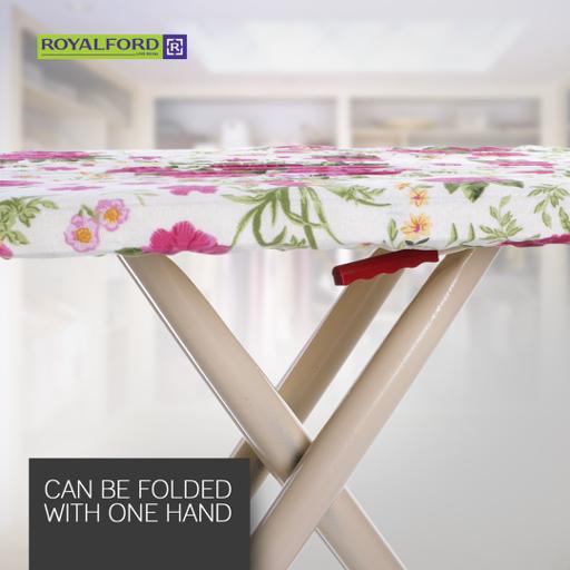 display image 3 for product Royalford Mesh Ironing Board 41X116 Cm - Portable, Steam Iron Rest, Heat Resistant Cover