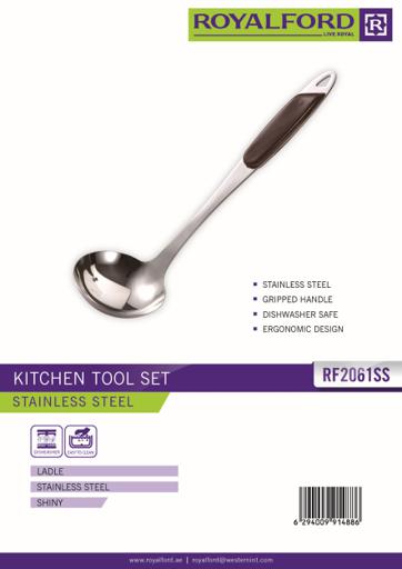 display image 12 for product Highly Durable Stainless Steel Ladle with Wooden Handle & Dishwasher Safe RF2061SS Royalford
