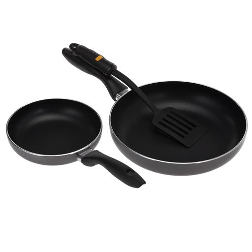 display image 7 for product Royalford Frying Pan Deluxe Value Set - Portable Non-Stick Coating With Cool Touch Handle