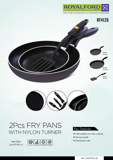 display image 12 for product Royalford Frying Pan Deluxe Value Set - Portable Non-Stick Coating With Cool Touch Handle