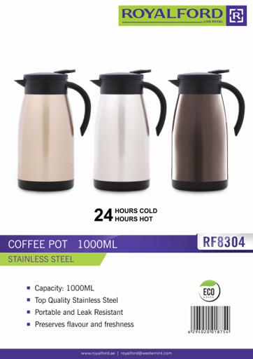 display image 11 for product Royalford 1L Insulated Vacuum Thermal Flask - Portable Double Walled Stainless Steel Vacuum