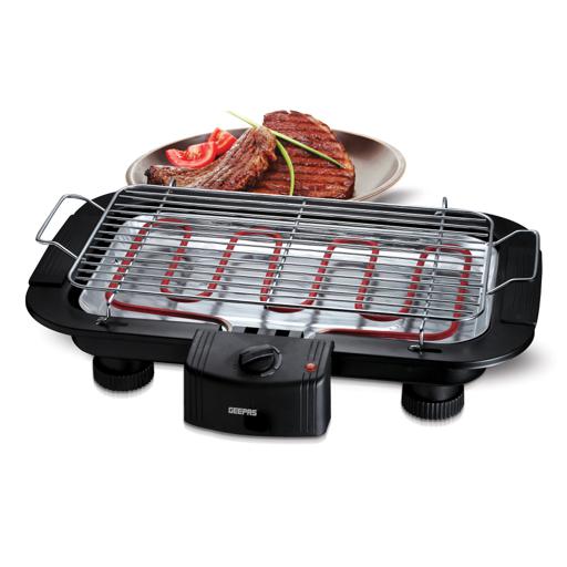 Geepas 2000W Electric Barbecue Grill - Table Grill, Auto-Thermostat Control With Overheat hero image