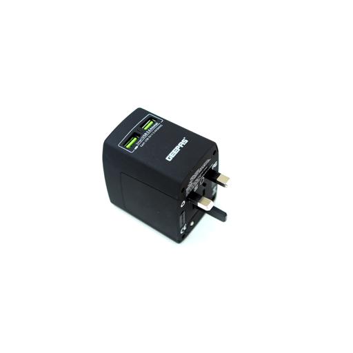 display image 1 for product Geepas Universal Dual Usb Adapter