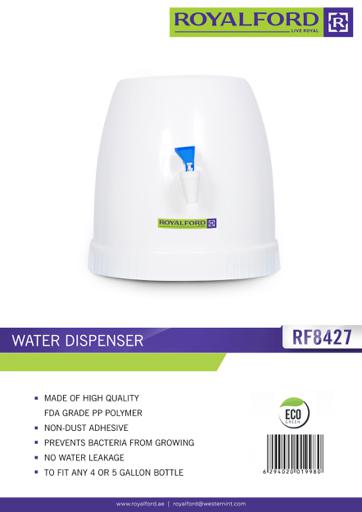 display image 7 for product Portable Water Dispenser with Single Tap Ideal for 4 or 5 Gallon Bottle RF8427 Royalford