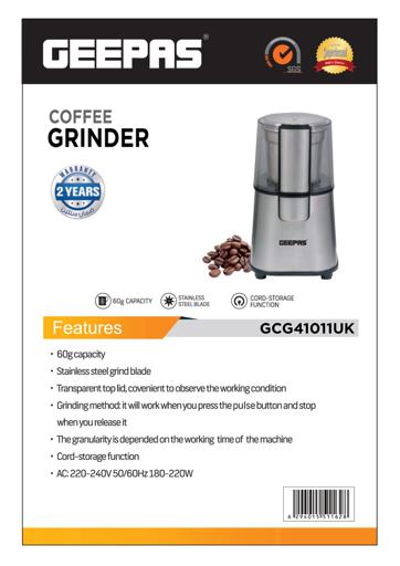 display image 14 for product Geepas 220W Electric Coffee Grinder