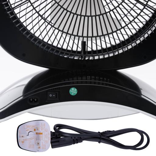 display image 5 for product Geepas GF969-OR 14'' Rechargeable Fan - Personal Portable Fan with 20Pcs Bright LED Light & 3-Speed Electric USB Travel Fan for Office, Home and Travel Use