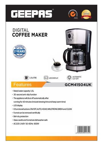 1.5L Tea Coffee Maker 900W Full-Automatic Coffee Machine for Home