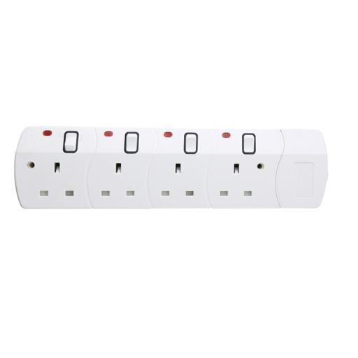 display image 4 for product Geepas 4 Way 3 Meter Sockets Extension Board