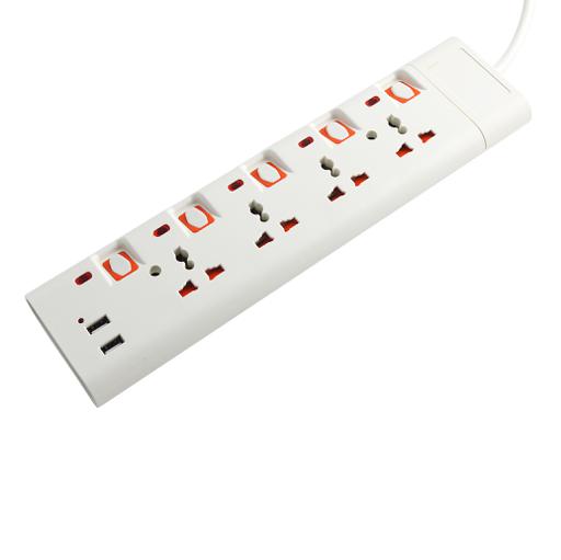 display image 2 for product Extension Socket, 4 Ways, 3m Cord Length, GES4095 | Power Extension Socket | Multi Plug Power Cable | High Quality, Heavy Duty Power Switch