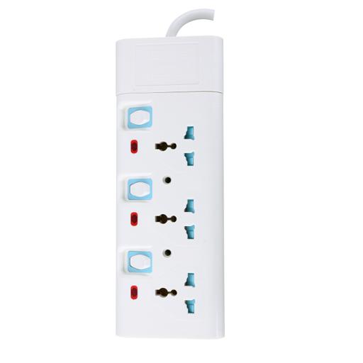display image 5 for product Geepas 3 Way Extension Socket – 3 Switch with Led Indicators | Child Safe, Extra Long Cord with Over Current Protected | Ideal for All Electronic Devices