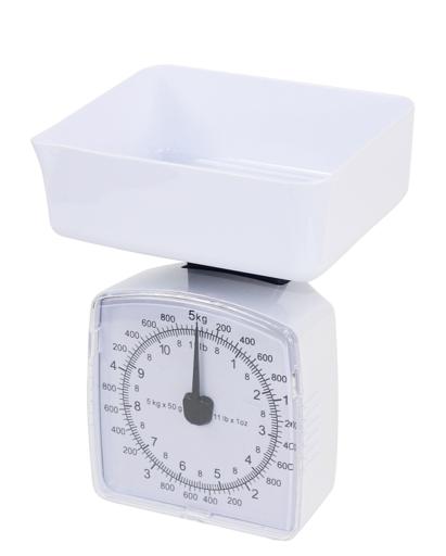 Portable Analog Slim Stainless Steel Kitchen Scale 5Kg