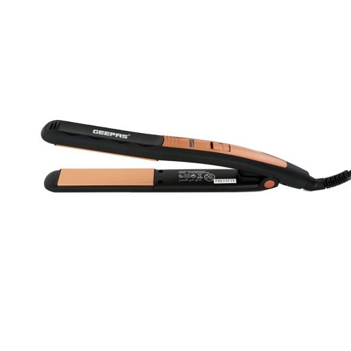 Geepas Hair Straightener With Ceramic Plates, Gold And Black hero image