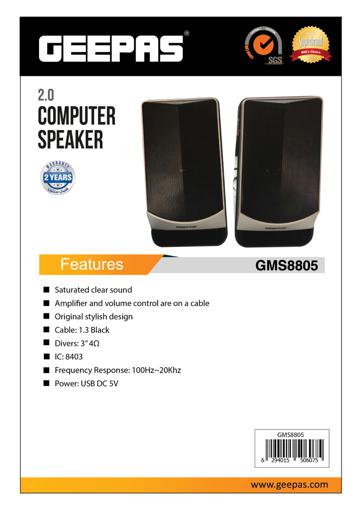 display image 15 for product Geepas Computer Speaker