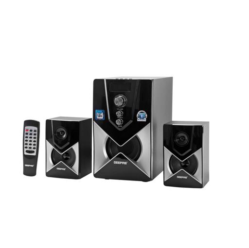 display image 4 for product Geepas GMS8515 2.1 Channel Multimedia Speaker - 20000W PMPO, Powerful Woofer | USB, Bluetooth, Ideal for Pc, Play Station, Tv, Smartphone, Tablet, Music Player