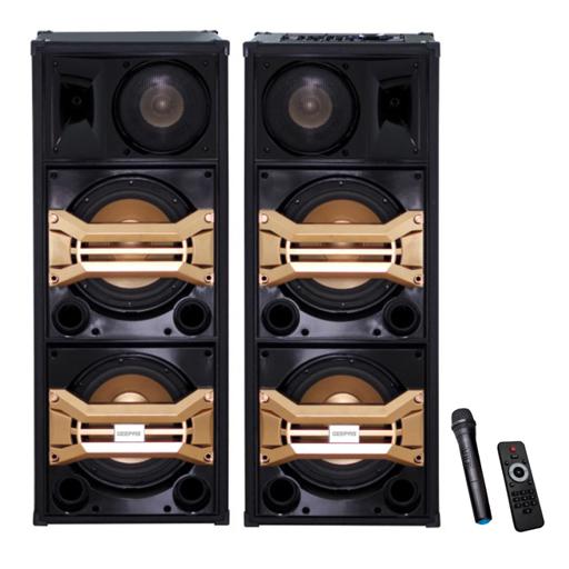 Hi-Fi Speaker System, Remote Control , GMS8517 | USB/SD/FM/BT, and MIC/AUX Input | 80000W PMPO | RGB Light on Woofer Grill | LED Light on The Treble hero image