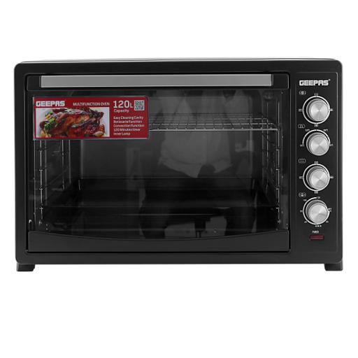 display image 1 for product Geepas GO4461 120L Electric Oven - 2800W with Multiple Cooking Menus |Countertop Rotisserie with Convection, Grill Function, Inner Lamp & Indicator