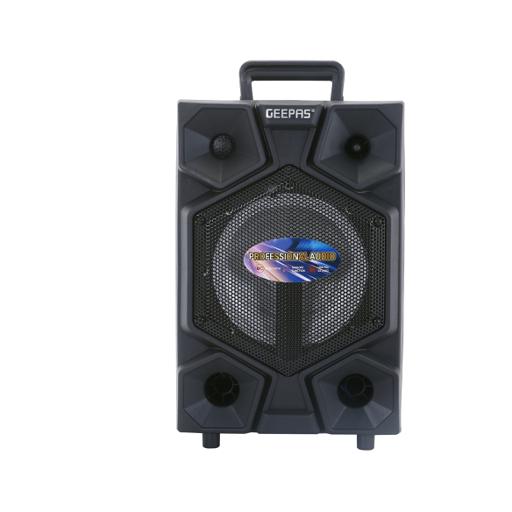 display image 8 for product Geepas GMS8575 8Inch Trolley Bluetooth Speaker - Wireless Microphones, Battery Rechargeable | Karaoke DJ Speaker with LED Lights |USB & Auxiliary Inputs
