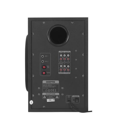 display image 6 for product Geepas GMS8578 5.1 Multimedia Speaker - 5000 Watts Peak Power, Bass, 3.5mm Mic Jack, USB, Bluetooth, Ideal for Pc, Ps4, Xbox, Tv, Smartphone, Tablet, Music Player