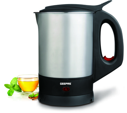 display image 1 for product Geepas 1.7L Electric Kettle 2200W - Portable Lightweight with Comfortable Handle | Automatic Cut Off | Stainless Steel Body | Boil Water, Milk, Tea & Coffee| 2 Year Warranty