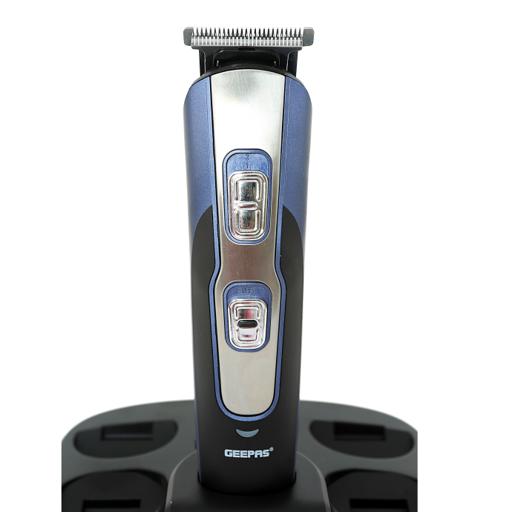 display image 18 for product Hair trimmer - 11-in-1 Rechargeable Grooming Kit | Hair Clipper | Hair Trimmer For Men With Stand, Led Indicators - Geepas GTR8724