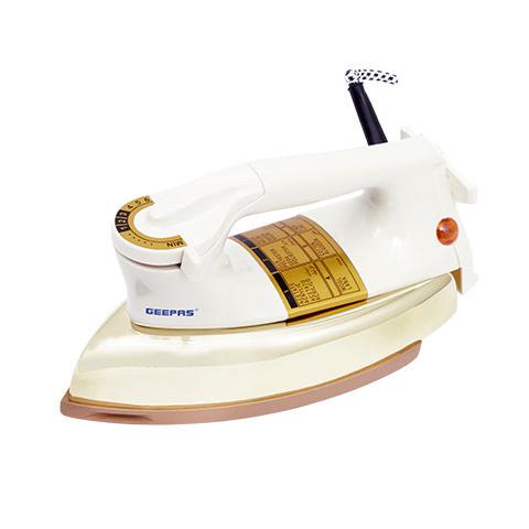 Geepas GDI2750 1000W Heavy Weight Dry Iron - Automatic Dry Iron,Teflon Plated Sole Plate | Auto Shut Off,  Overheat Protection | 2 Years Warranty hero image